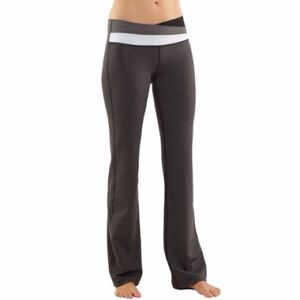 Lululemon Astro Pant (Tall) Heathered Black / Black Black Yoga Pants
